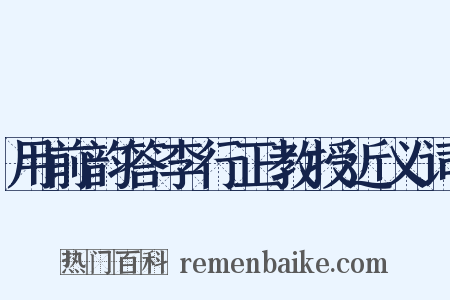 用前韵答李行正教授近义词是什么意思的图片